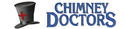 Blue Chimney Doctors of Colorado Logo with Black Top Hat
