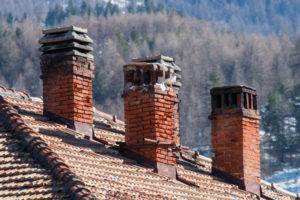 three chimneys deteriorating