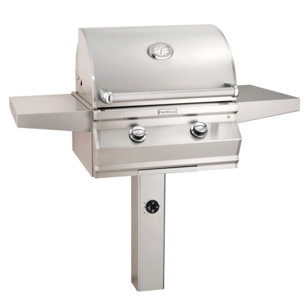 Stock Image - Fire Magic - Choice C430s In Ground Post Mount Grill Fire Magic - Chimney Doctors of Colorado