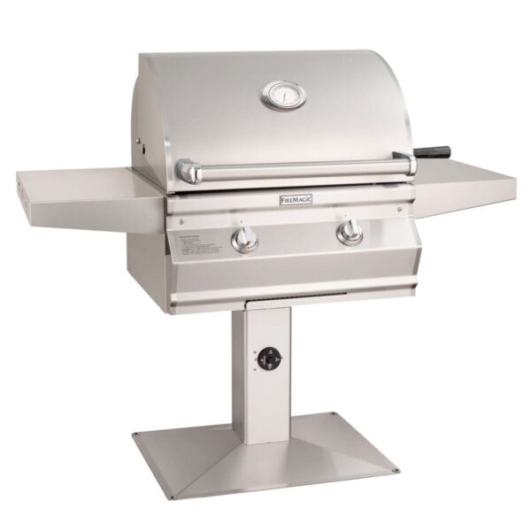 Stock Image - Fire Magic - Choice Multi-User Accessible CMA430s Patio Post Mount Grill Fire Magic - Chimney Doctors of Colorado