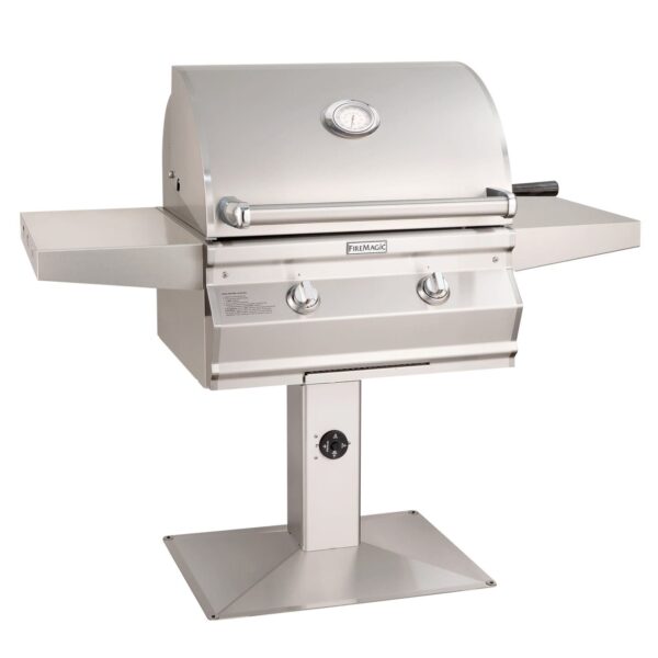 Stock Image - Fire Magic - Choice Multi-User Accessible CMA430s Patio Post Mount Grill Fire Magic - Chimney Doctors of Colorado