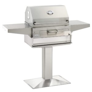 Stock Image - Fire Magic - Charcoal Patio Post Mount Grill Fire Magic - Chimney Doctors of Colorado