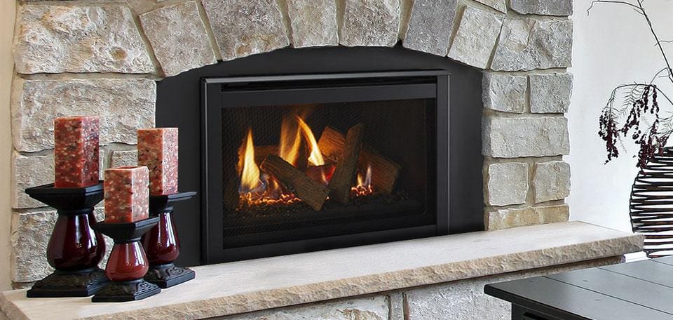 Stock Image - Majestic Ruby Series Direct Vent Gas Fireplace Insert Majestic Gas Insert - Chimney Doctors of Colorado
