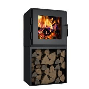 Stock Image - MF Fire - Nova Tower Wood Burning Stove MF Fire - Chimney Doctors of Colorado