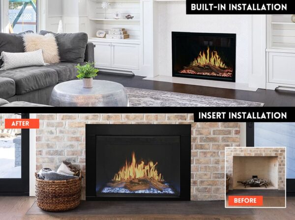 Stock Image - Modern Flames Orion Traditional Insert Electric Fireplaces - Chimney Doctors of Colorado
