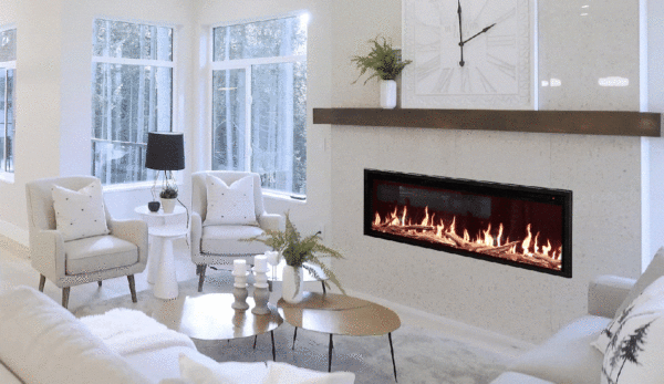 Stock Image - Modern Flames Orion Slim Electric Fireplaces - Chimney Doctors of Colorado