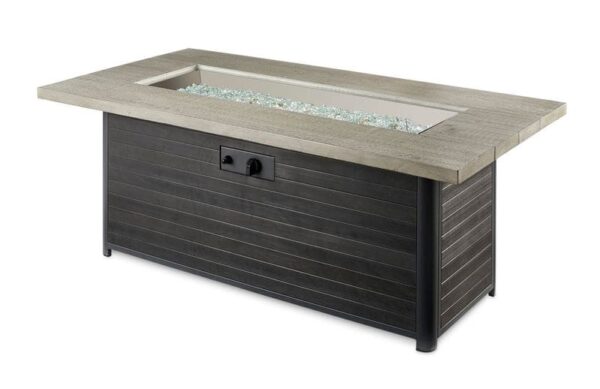 Stock Image - The Outdoor GreatRoom - Cedar Ridge Linear Gas Fire Pit Table The Outdoor Greatroom Company Gas Fire Table - Chimney Doctors of Colorado