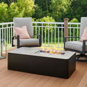 Stock Image - The Outdoor GreatRoom - Kinney Rectangular Gas Fire Pit Table The Outdoor Greatroom Company Gas Fire Table - Chimney Doctors of Colorado