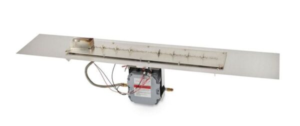 Stock Image - The Outdoor GreatRoom - 13.5" x 108" Linear Crystal Fire Plus Gas Burner Insert and Plate Kit with Direct Spark Ignition (NG) The Outdoor Greatroom Company Gas Linear Burner Insert - Chimney Doctors of Colorado