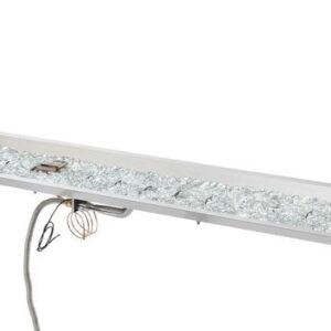 Stock Image - The Outdoor GreatRoom - 13.5" x 108" Linear Crystal Fire Plus Gas Burner Insert and Plate Kit The Outdoor Greatroom Company Gas Linear Burner Insert - Chimney Doctors of Colorado