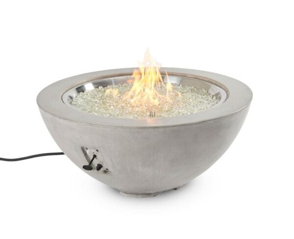 Stock Image - The Outdoor GreatRoom - Natural Grey Cove 42" Round Gas Fire Pit Bowl The Outdoor Greatroom Company Gas Fire Table - Chimney Doctors of Colorado