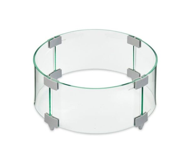 Stock Image - The Outdoor GreatRoom - 12" Round Glass Wind Guard The Outdoor Greatroom Company Fire Pit Accessory - Chimney Doctors of Colorado