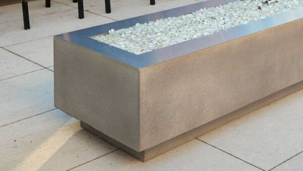 Stock Image - The Outdoor GreatRoom - 54" Stainless Steel Top for Cove 54" Linear Gas Fire Pit Table The Outdoor Greatroom Company Fire Pit Accessory - Chimney Doctors of Colorado