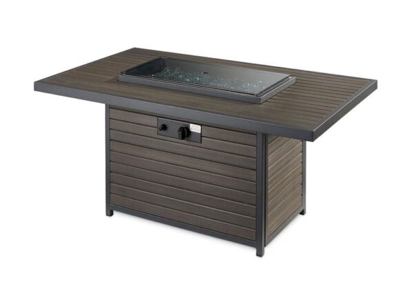 Stock Image - The Outdoor GreatRoom - Brooks Rectangular Gas Fire Pit Table The Outdoor Greatroom Company Gas Fire Table - Chimney Doctors of Colorado