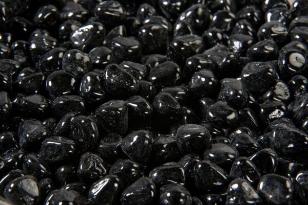 Stock Image - The Outdoor GreatRoom - Black Large Tempered Fire Glass Diamonds The Outdoor Greatroom Company Media - Chimney Doctors of Colorado