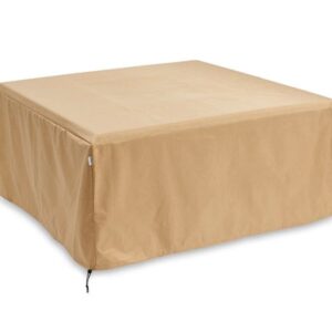 Stock Image - The Outdoor GreatRoom - 45.13" x 45.13" Protective Cover for Sierra Square Fire Table The Outdoor Greatroom Company Fire Pit Cover - Chimney Doctors of Colorado