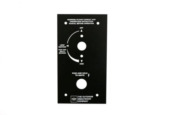 Stock Image - The Outdoor GreatRoom - 6.38" x 3.5" Control Panel for Crystal Fire Plus Gas Burners The Outdoor Greatroom Company Fire Pit Accessory - Chimney Doctors of Colorado