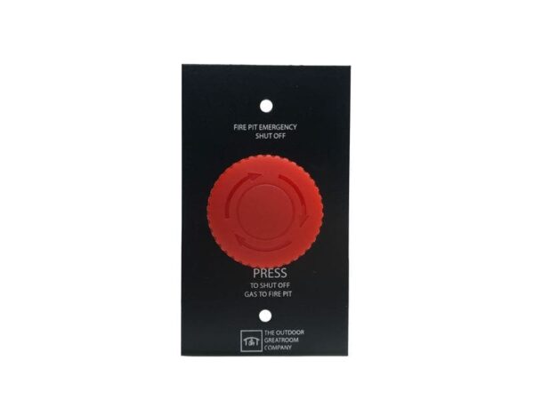 Stock Image - The Outdoor GreatRoom - Emergency Stop Button & Control Panel for Direct Spark Ignition System The Outdoor Greatroom Company Fire Pit Accessory - Chimney Doctors of Colorado