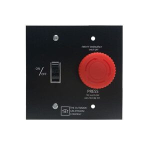 Stock Image - The Outdoor GreatRoom - On/Off Wall Switch with E-Stop for Direct Spark Ignition System The Outdoor Greatroom Company Fire Pit Accessory - Chimney Doctors of Colorado