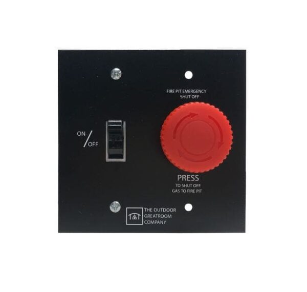 Stock Image - The Outdoor GreatRoom - On/Off Wall Switch with E-Stop for Direct Spark Ignition System The Outdoor Greatroom Company Fire Pit Accessory - Chimney Doctors of Colorado