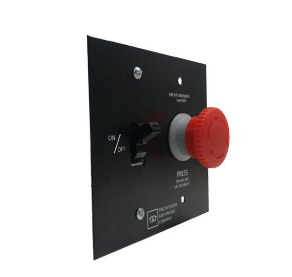 Stock Image - The Outdoor GreatRoom - On/Off Wall Switch with E-Stop for Direct Spark Ignition System The Outdoor Greatroom Company Fire Pit Accessory - Chimney Doctors of Colorado