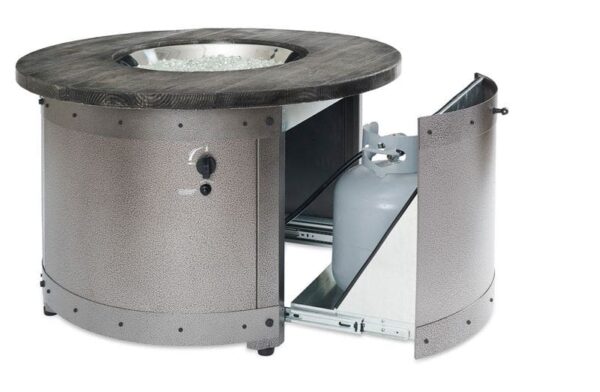 Stock Image - The Outdoor GreatRoom - Edison Round Gas Fire Pit Table The Outdoor Greatroom Company Gas Fire Table - Chimney Doctors of Colorado