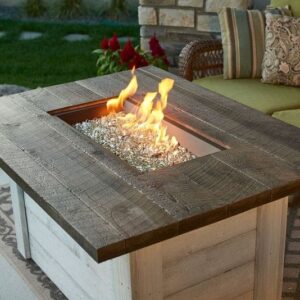 Stock Image - The Outdoor GreatRoom - Alcott Rectangular Gas Fire Pit Table The Outdoor Greatroom Company Gas Fire Table - Chimney Doctors of Colorado
