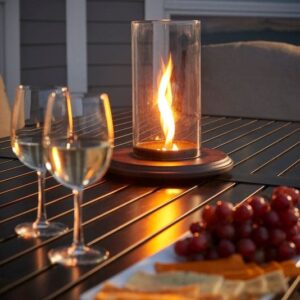 Stock Image - The Outdoor GreatRoom - Intrigue Table Top Outdoor Lantern The Outdoor Greatroom Company Gas Table Top Lantern Dining & Lighting - Chimney Doctors of Colorado