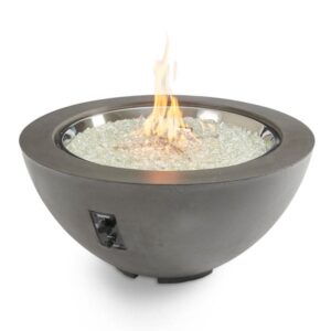 Stock Image - The Outdoor GreatRoom - Midnight Mist Cove 42" Round Gas Fire Pit Bowl The Outdoor Greatroom Company Gas Fire Table - Chimney Doctors of Colorado