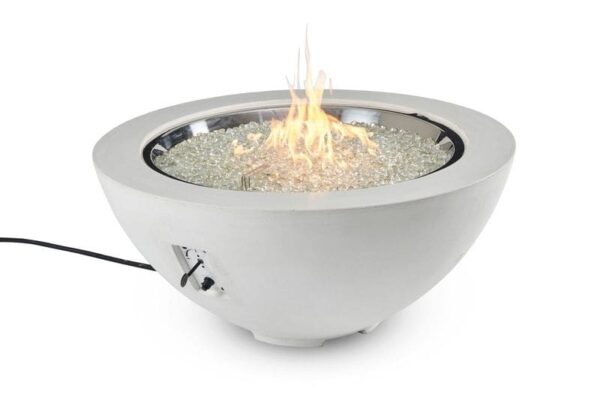 Stock Image - The Outdoor GreatRoom - White Cove 42" Round Gas Fire Pit Bowl The Outdoor Greatroom Company Gas Fire Table - Chimney Doctors of Colorado