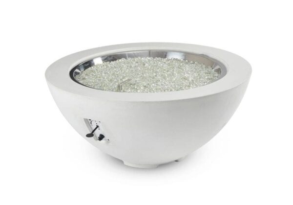 Stock Image - The Outdoor GreatRoom - White Cove 42" Round Gas Fire Pit Bowl The Outdoor Greatroom Company Gas Fire Table - Chimney Doctors of Colorado