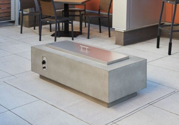 Stock Image - The Outdoor GreatRoom - Natural Grey Cove 54" Linear Gas Fire Table The Outdoor Greatroom Company Gas Fire Table - Chimney Doctors of Colorado